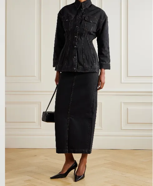 Denim Maxi Skirt