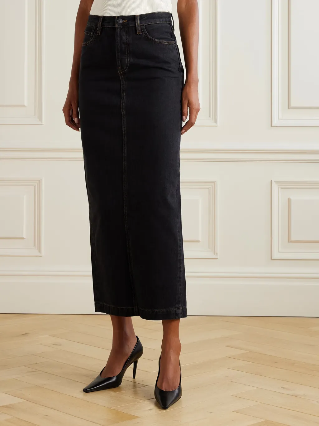 Denim Maxi Skirt