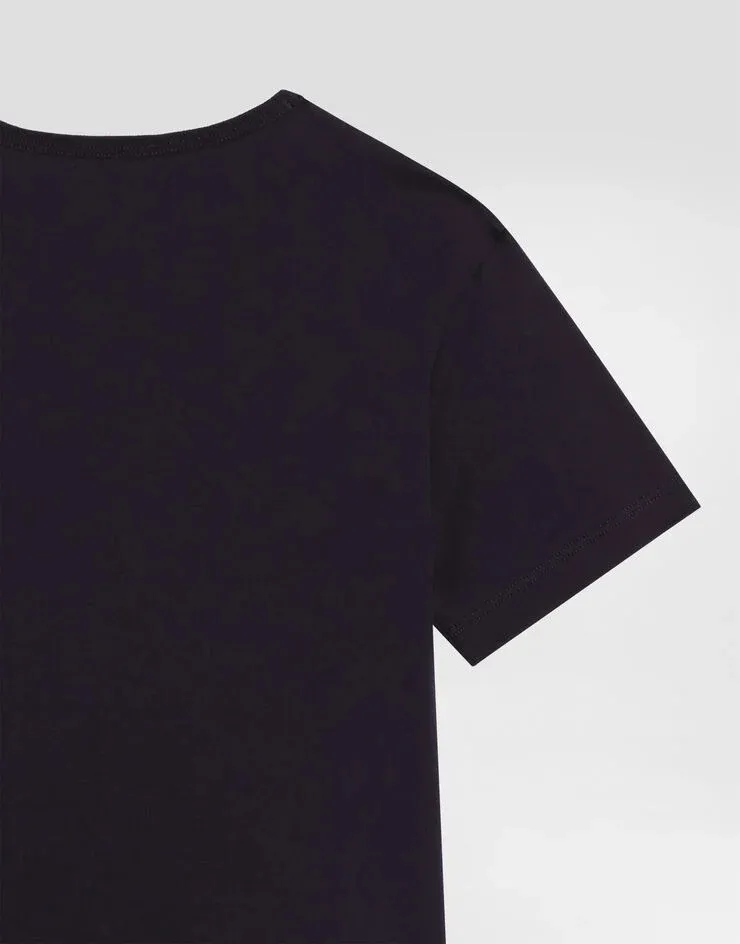 Jersey T-Shirt With Logo Plate