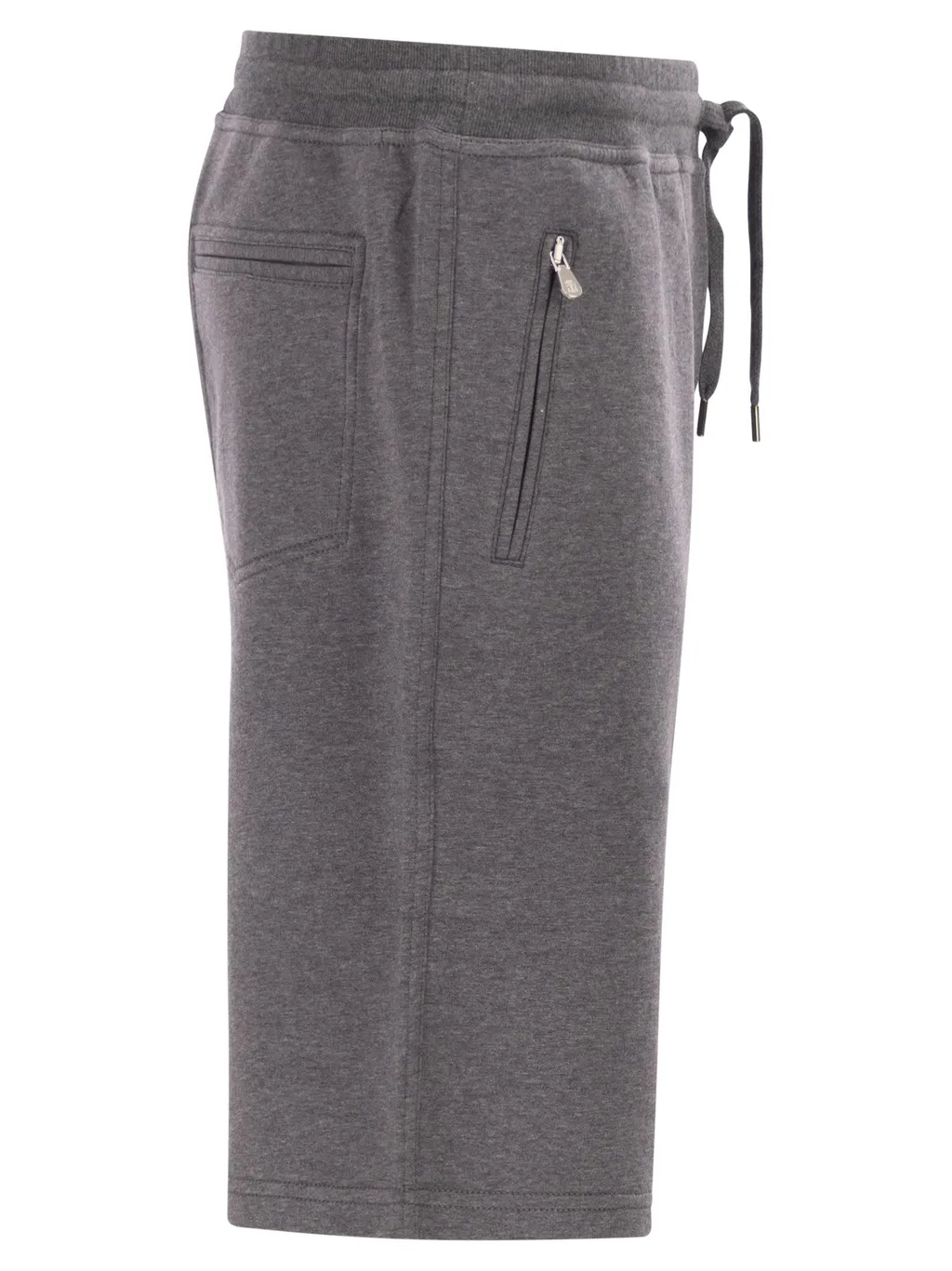 Elasticated-Drawstring Shorts