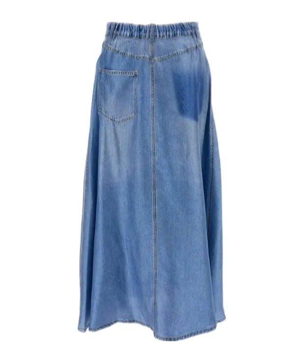 Belted A-Line Skirt