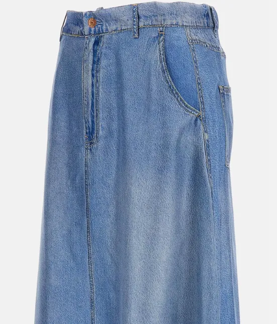 Belted A-Line Skirt