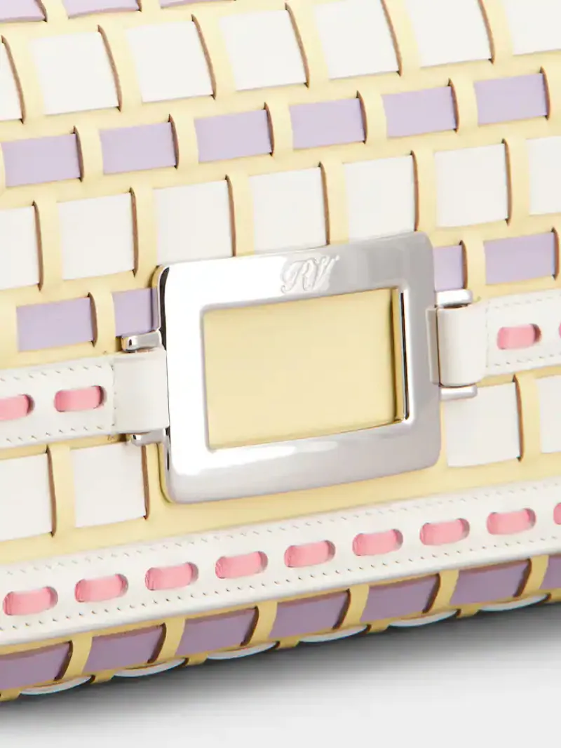 Belle Vivier Clutch In Leather