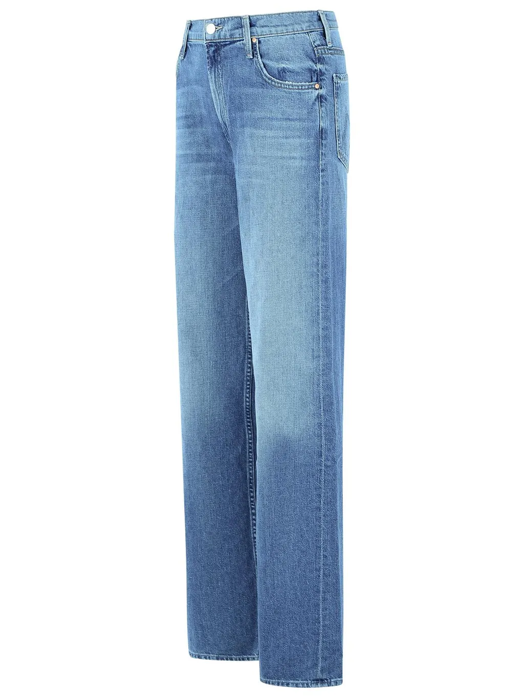 Blue Cotton Blend Jeans The Rerun