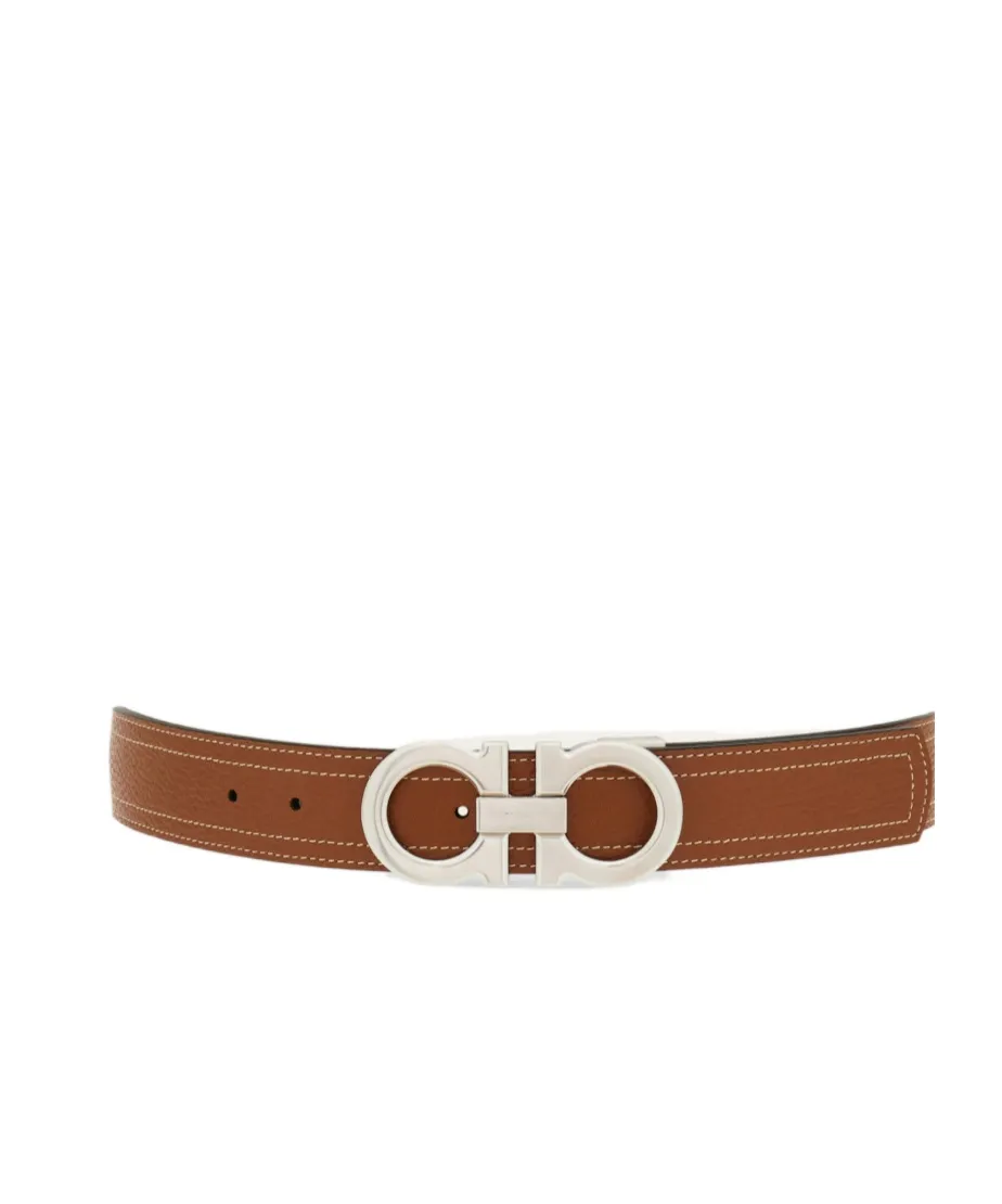 Reversible And Adjustable Gancini Belt