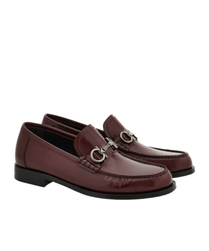 Loafer With Gancini Buckle