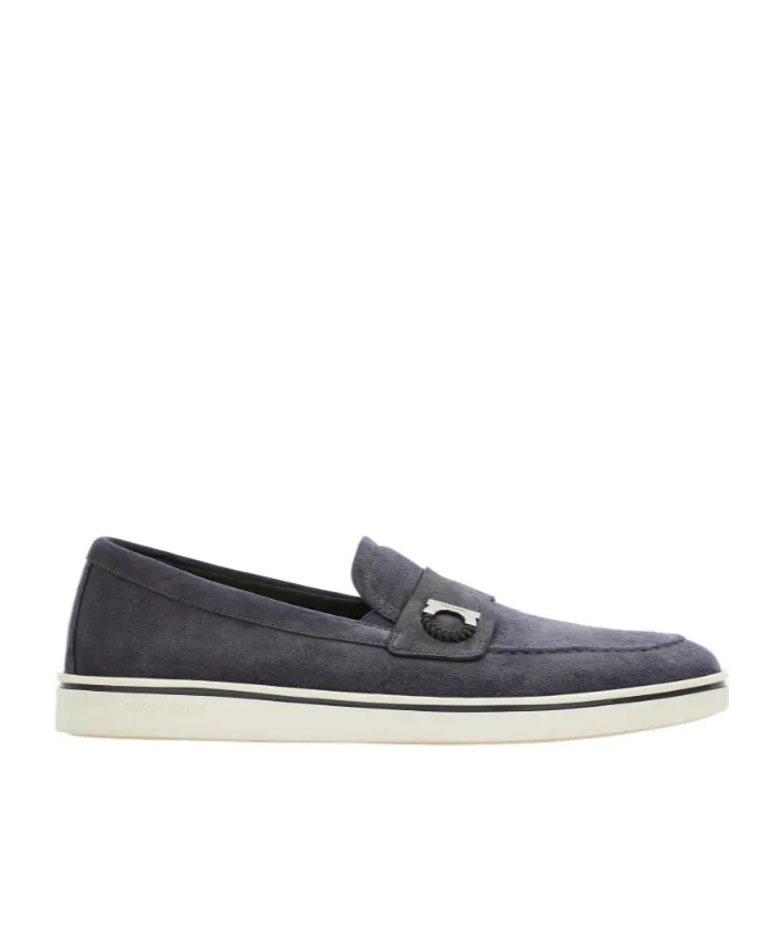 Boat Shoe Loafer With Gancini Detail