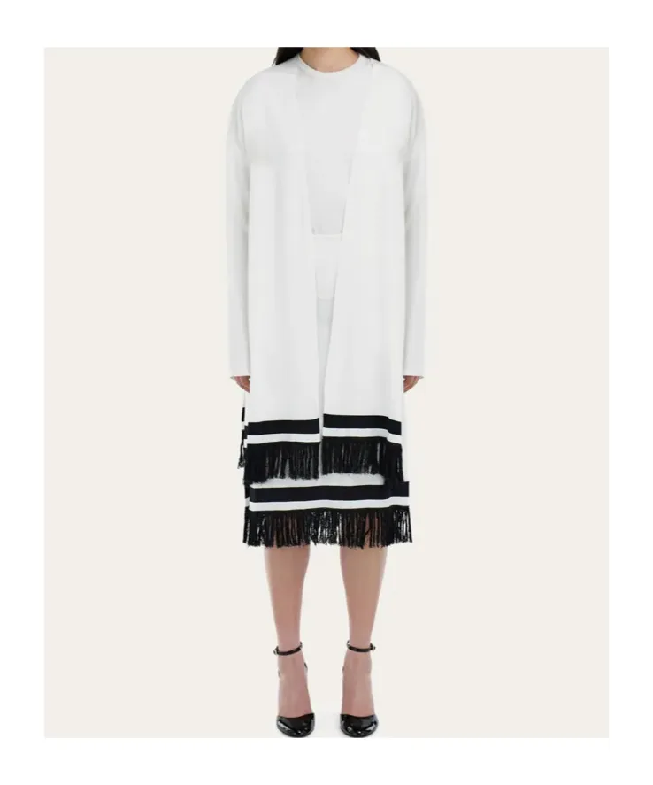 Long Fringed Cardigan