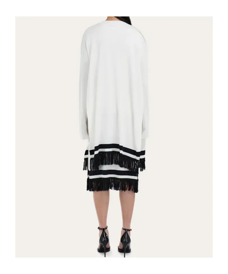 Long Fringed Cardigan