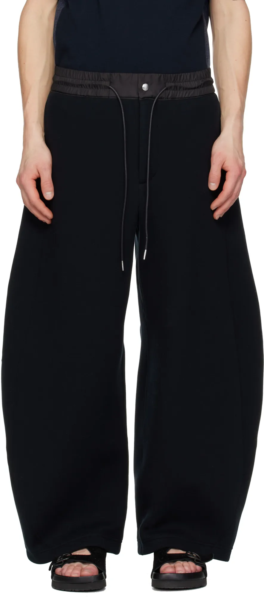 Sacai Drawstring Wide-Leg Trousers