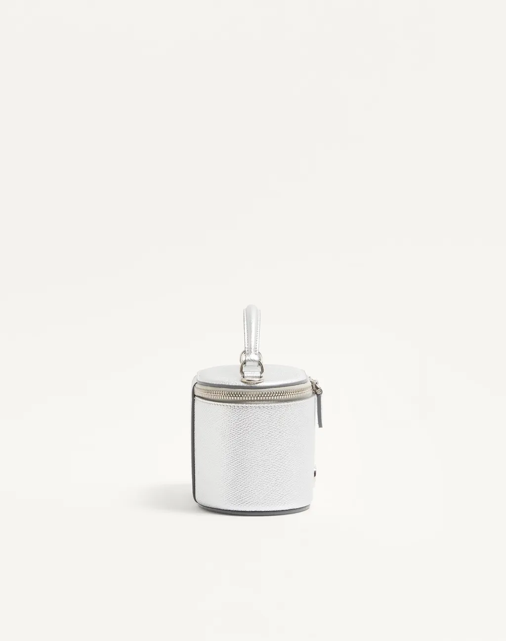 Vlogo Signature Mini Vanity Bag In Laminated Grainy Calfskin
