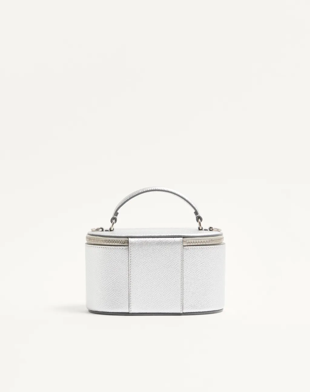 Vlogo Signature Mini Vanity Bag In Laminated Grainy Calfskin