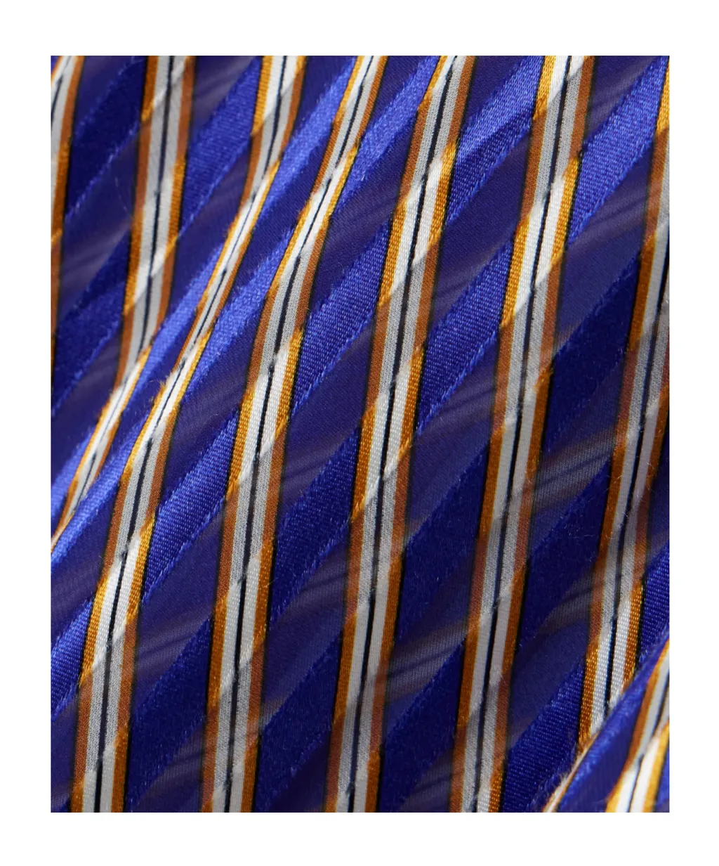 Pleated Striped Satin Camisole