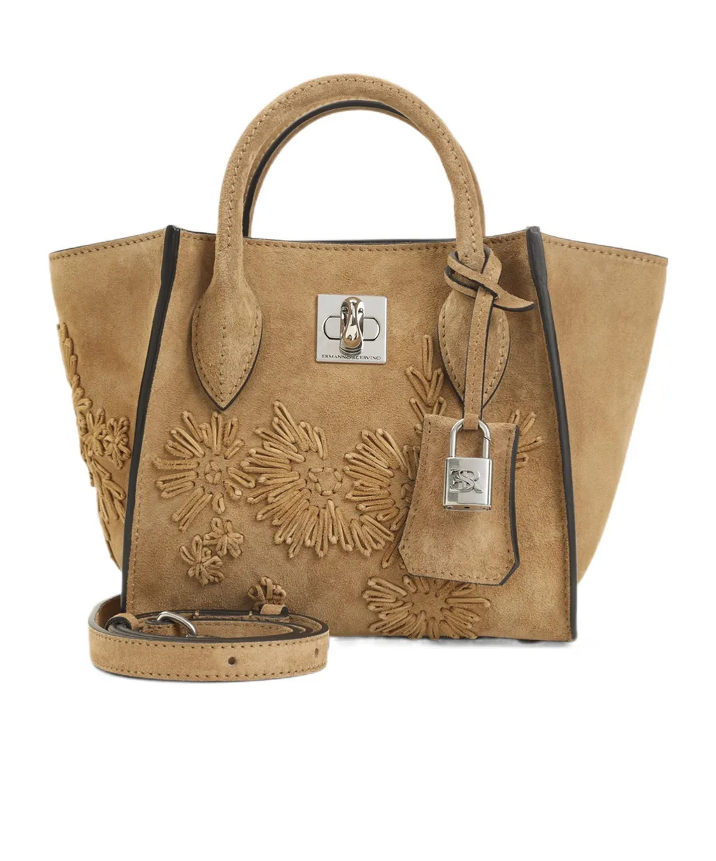 Ermanno Scervino Maggie Embroidered Top Handle Bag