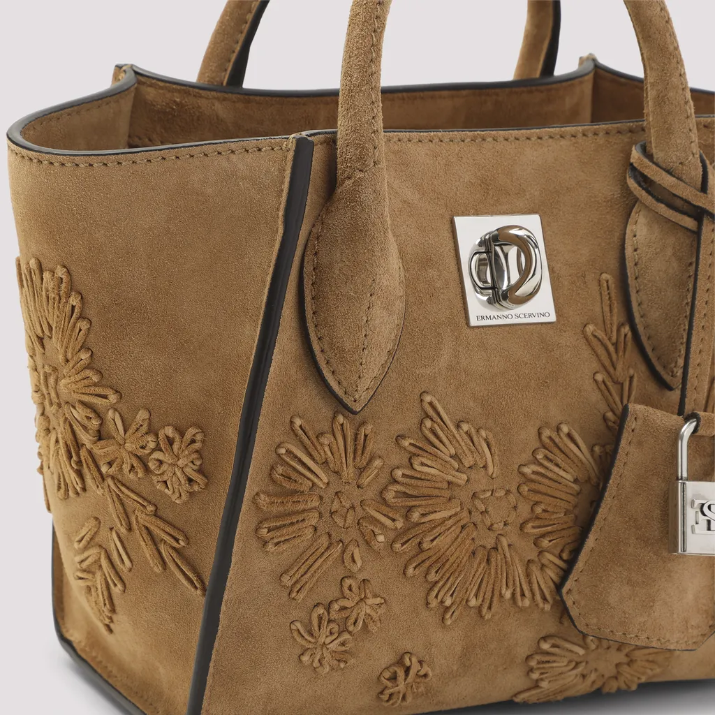 Ermanno Scervino Maggie Embroidered Top Handle Bag