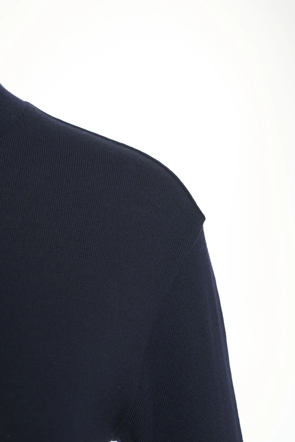 High-Neck Long-Sleeved Dress