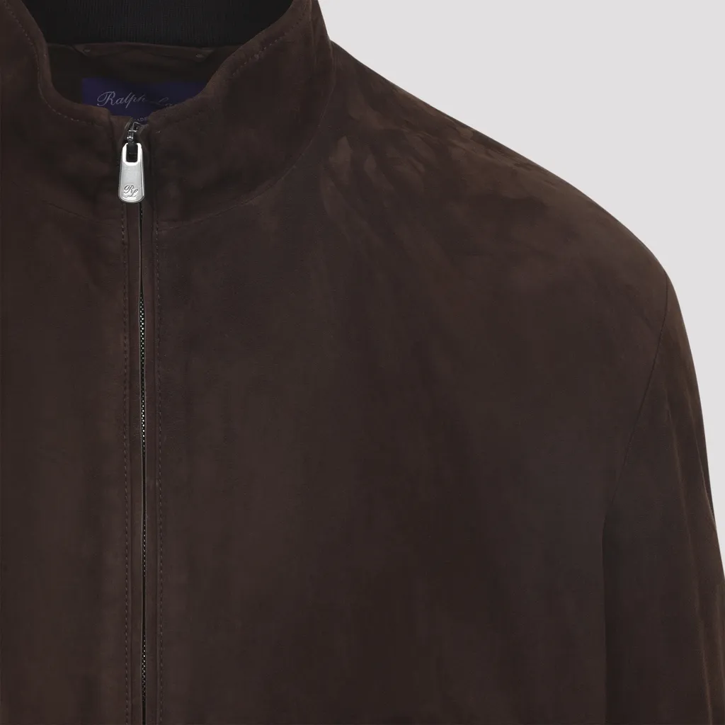 Ralph Lauren Purple Label Zip-Up High Neck Jacket