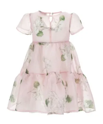 Monnalisa Organza Flower Dress