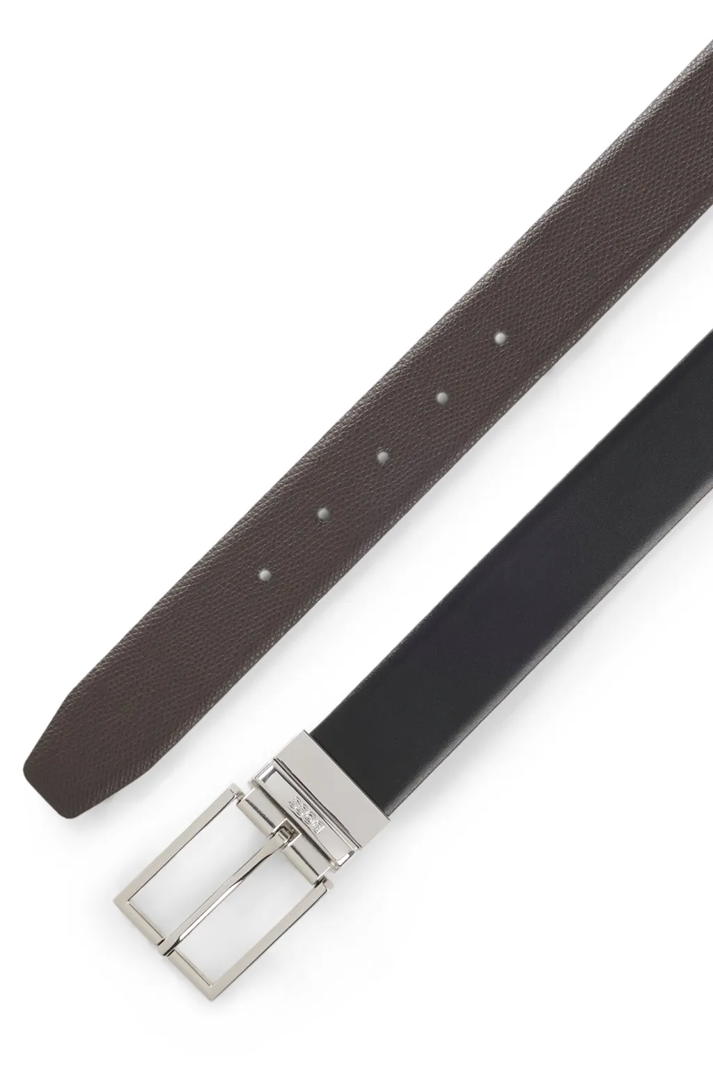 Boss Hugo Boss Logo Engraved Reversible Belt