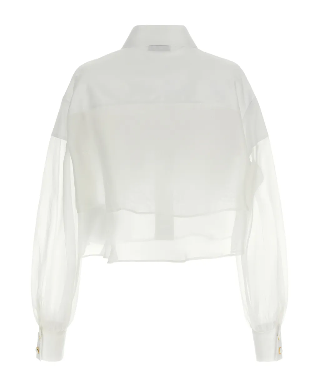Elisabetta Franchi Layered Cropped Shirt