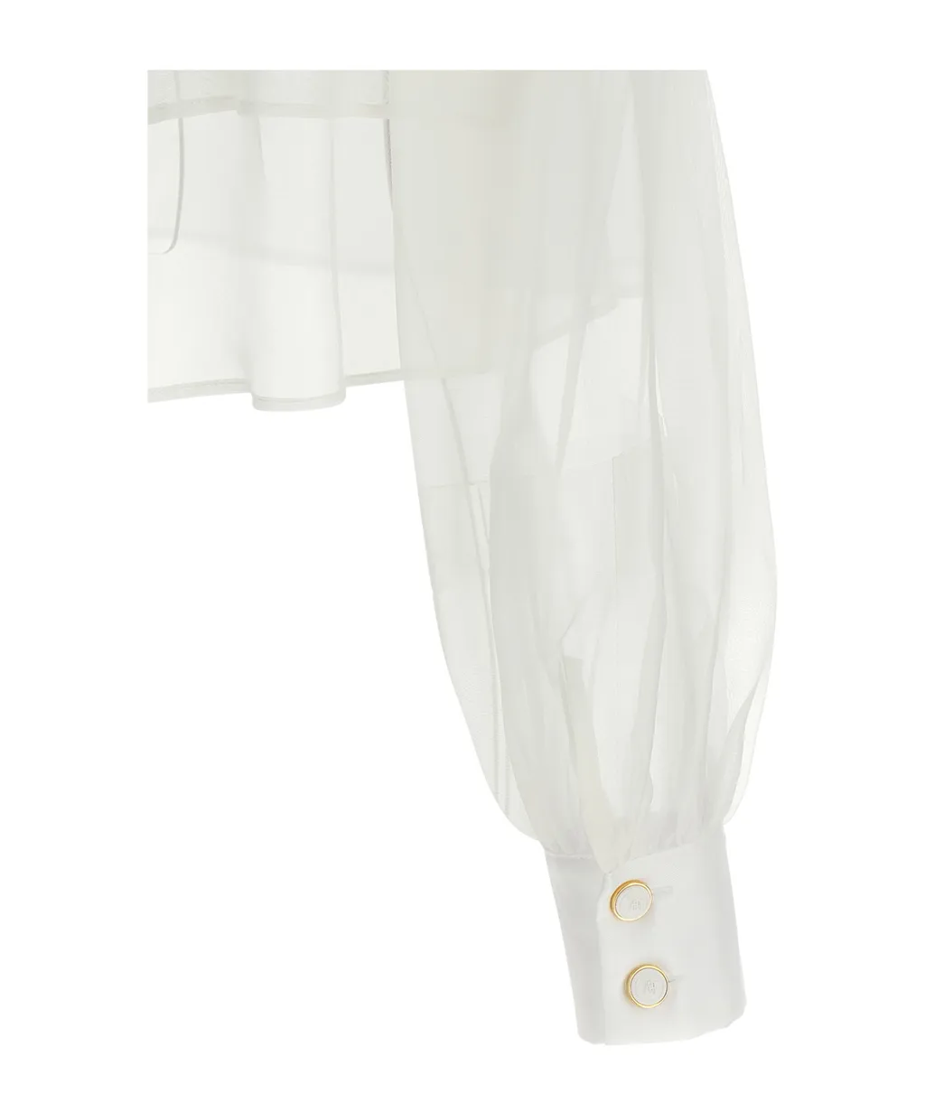 Elisabetta Franchi Layered Cropped Shirt