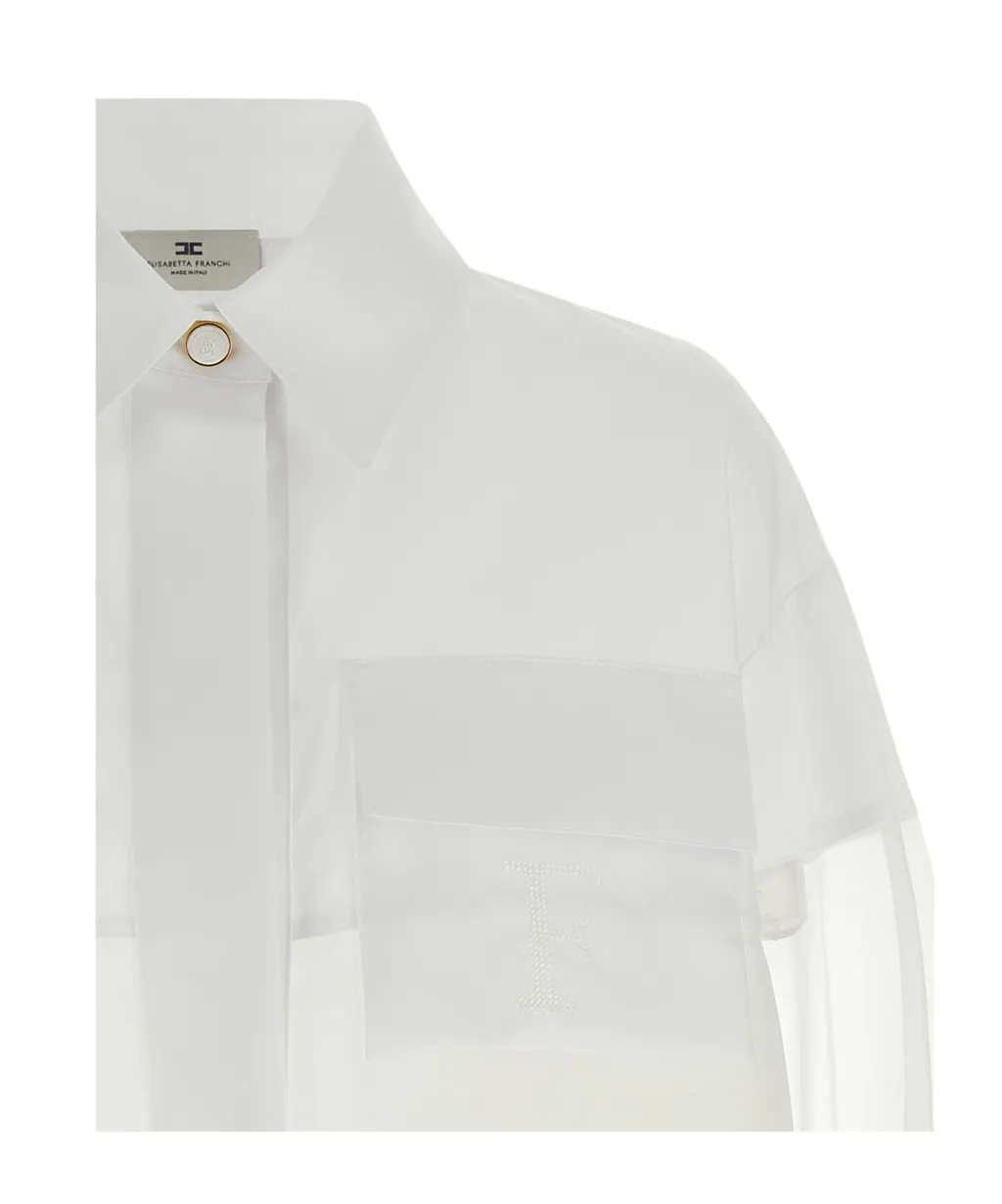 Elisabetta Franchi Layered Cropped Shirt