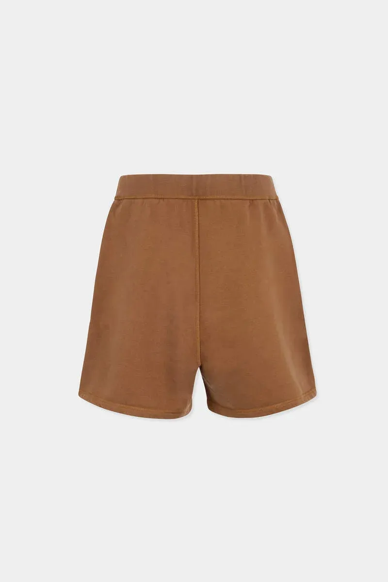 Drawstring Embroidered-Logo Track Shorts