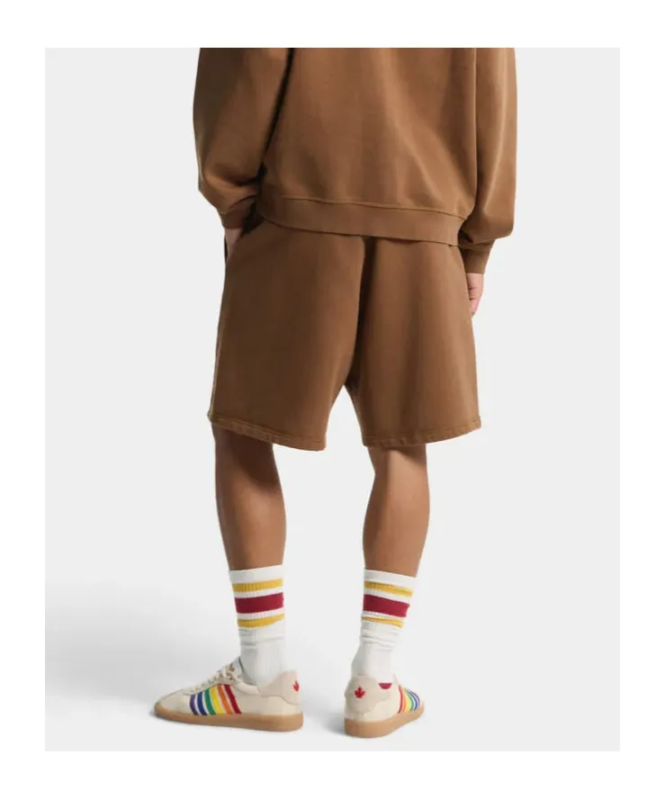 Drawstring Embroidered-Logo Track Shorts