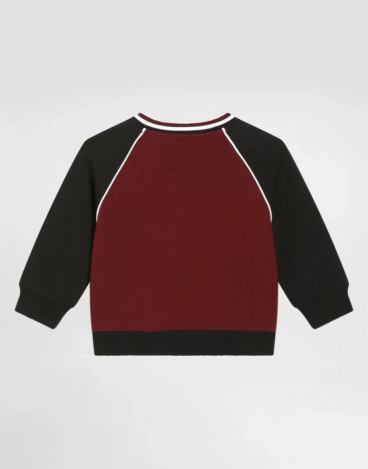 Dolce & Gabbana Kids Logo Patch Crewneck Sweatshirt