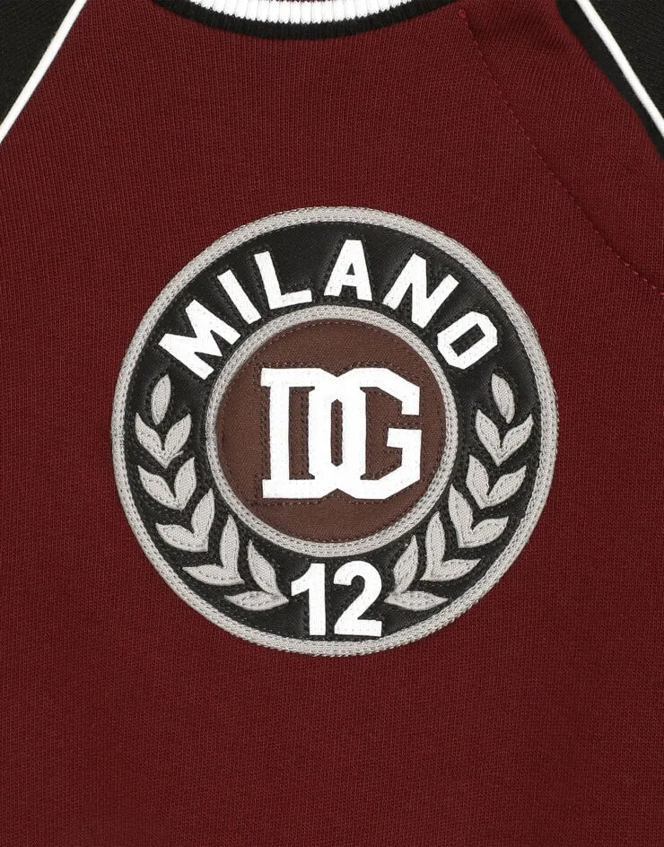 Dolce & Gabbana Kids Logo Patch Crewneck Sweatshirt
