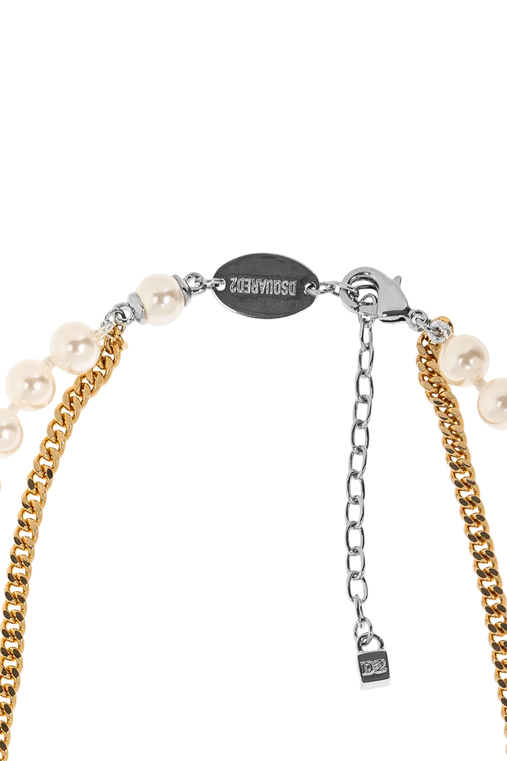 Dsquared2 Logo Detail Layered Necklace