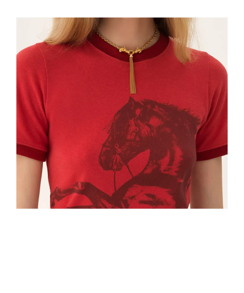 Chloé Horse Chain Necklace