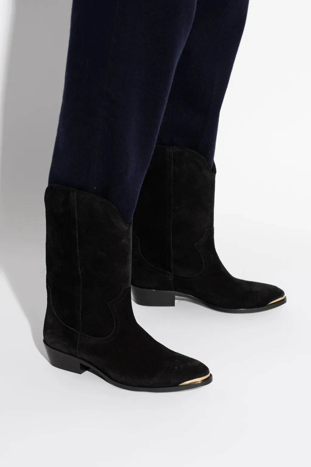 Block-Heel Cowboy Boots