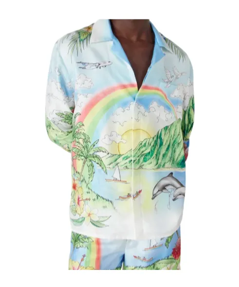 Aloha Long Sleeve Silk Shirt