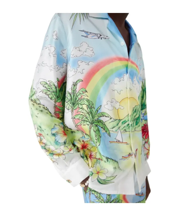 Aloha Long Sleeve Silk Shirt