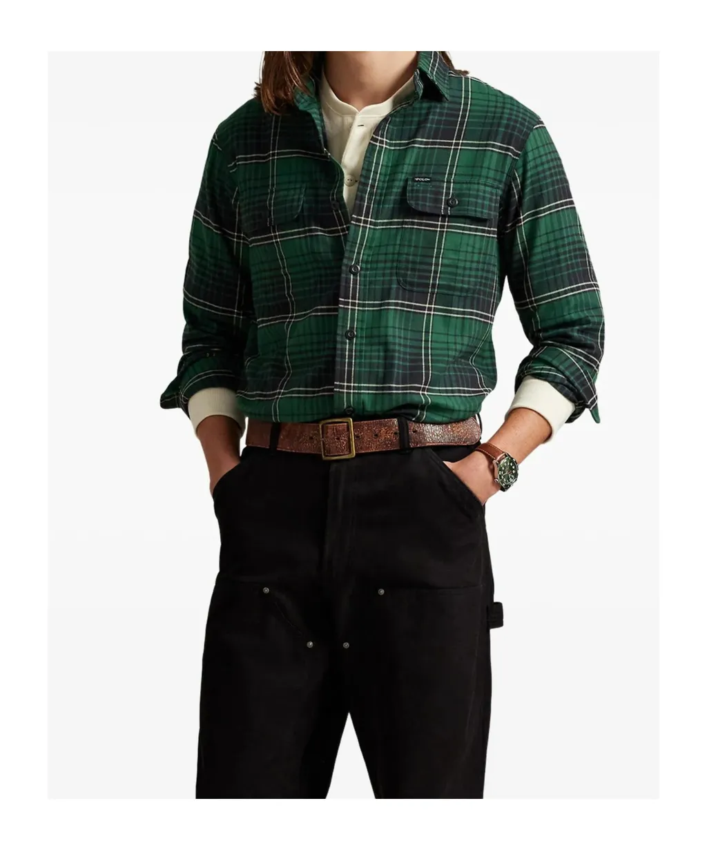 Brushed Twill Plaid Shirt