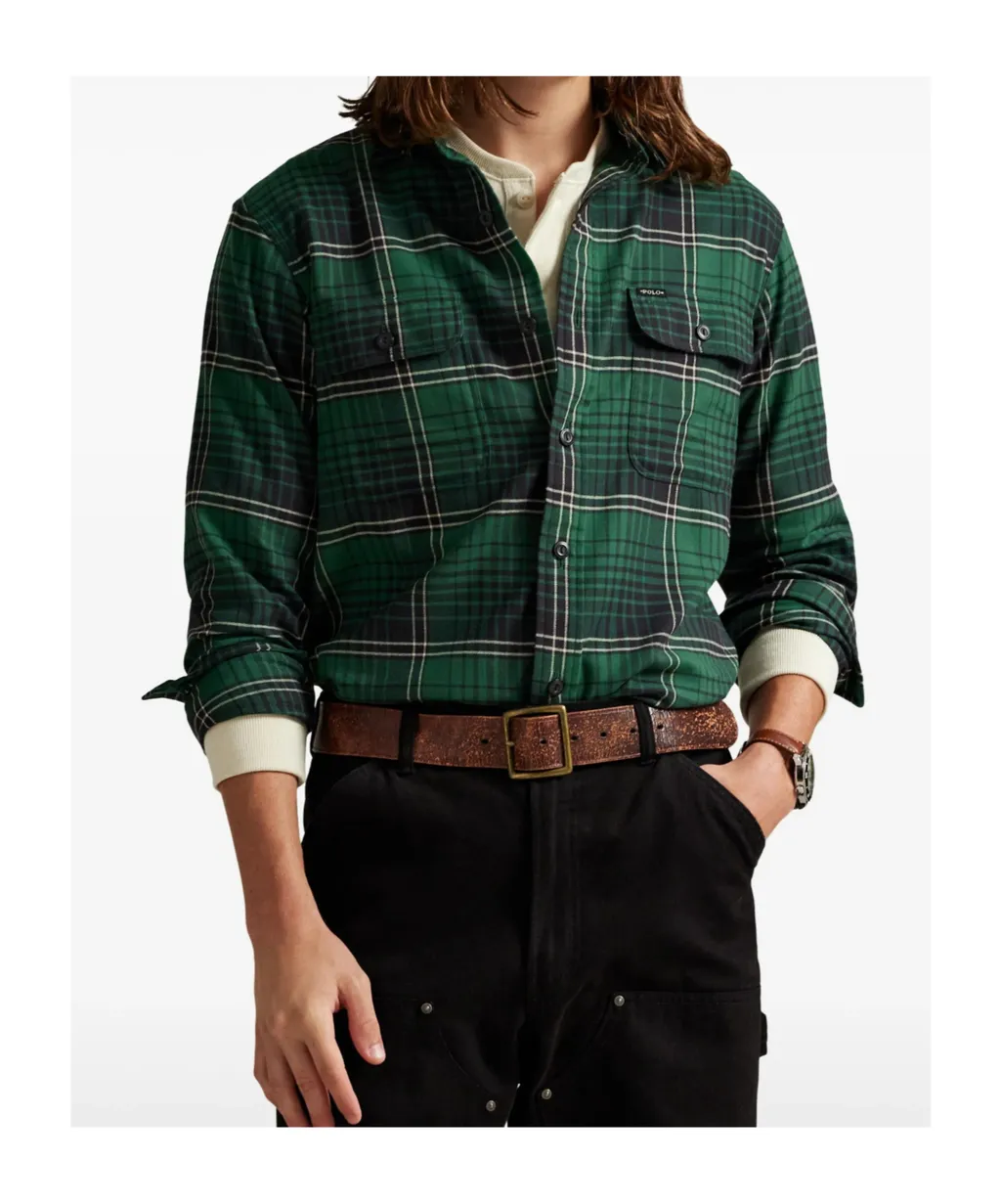 Brushed Twill Plaid Shirt