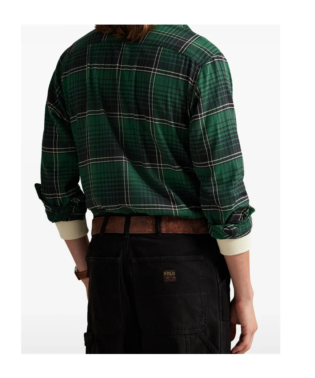 Brushed Twill Plaid Shirt