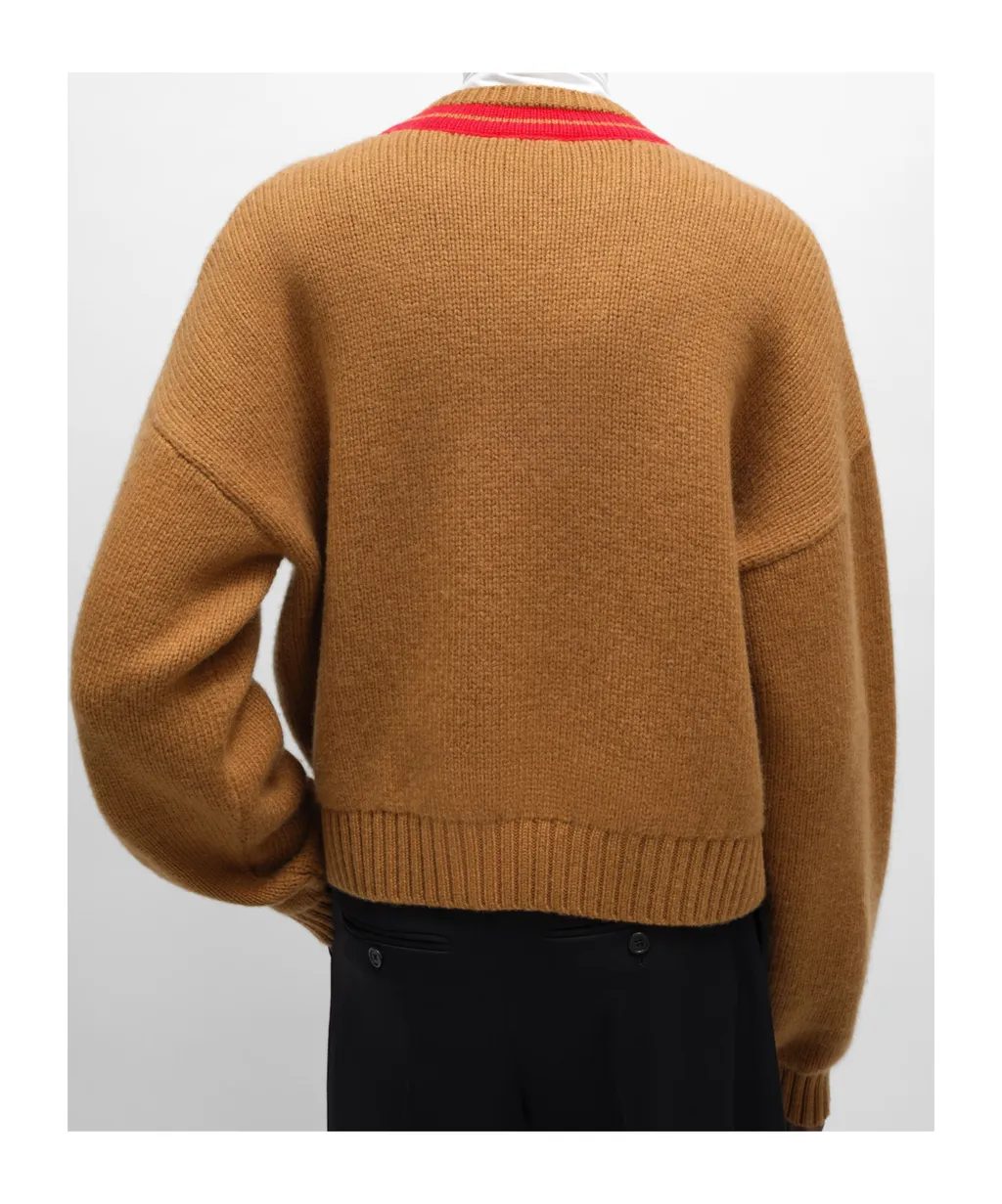 V-Neck Sweater In Cashmere