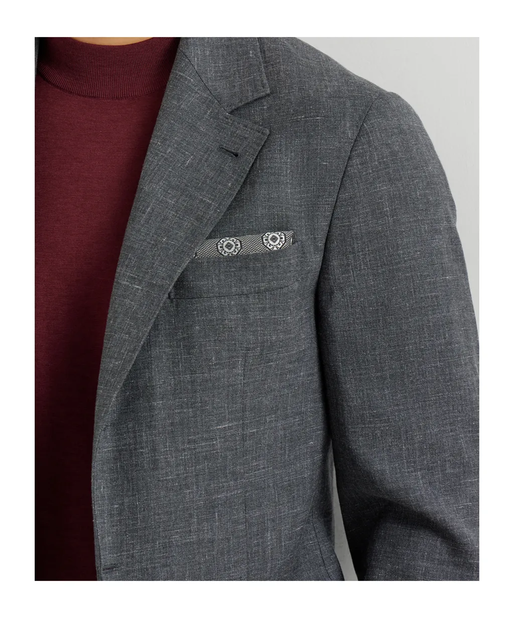 Medallion-Print Silk Pocket Square