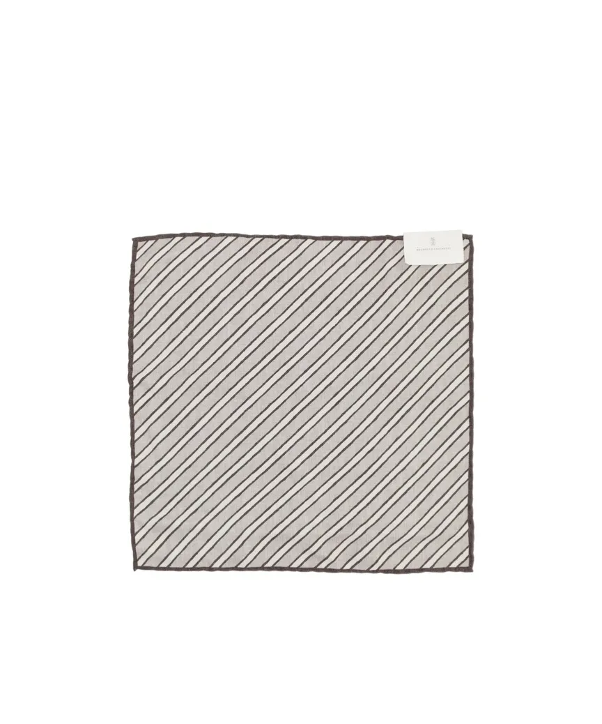 Striped-Pattern Scarf