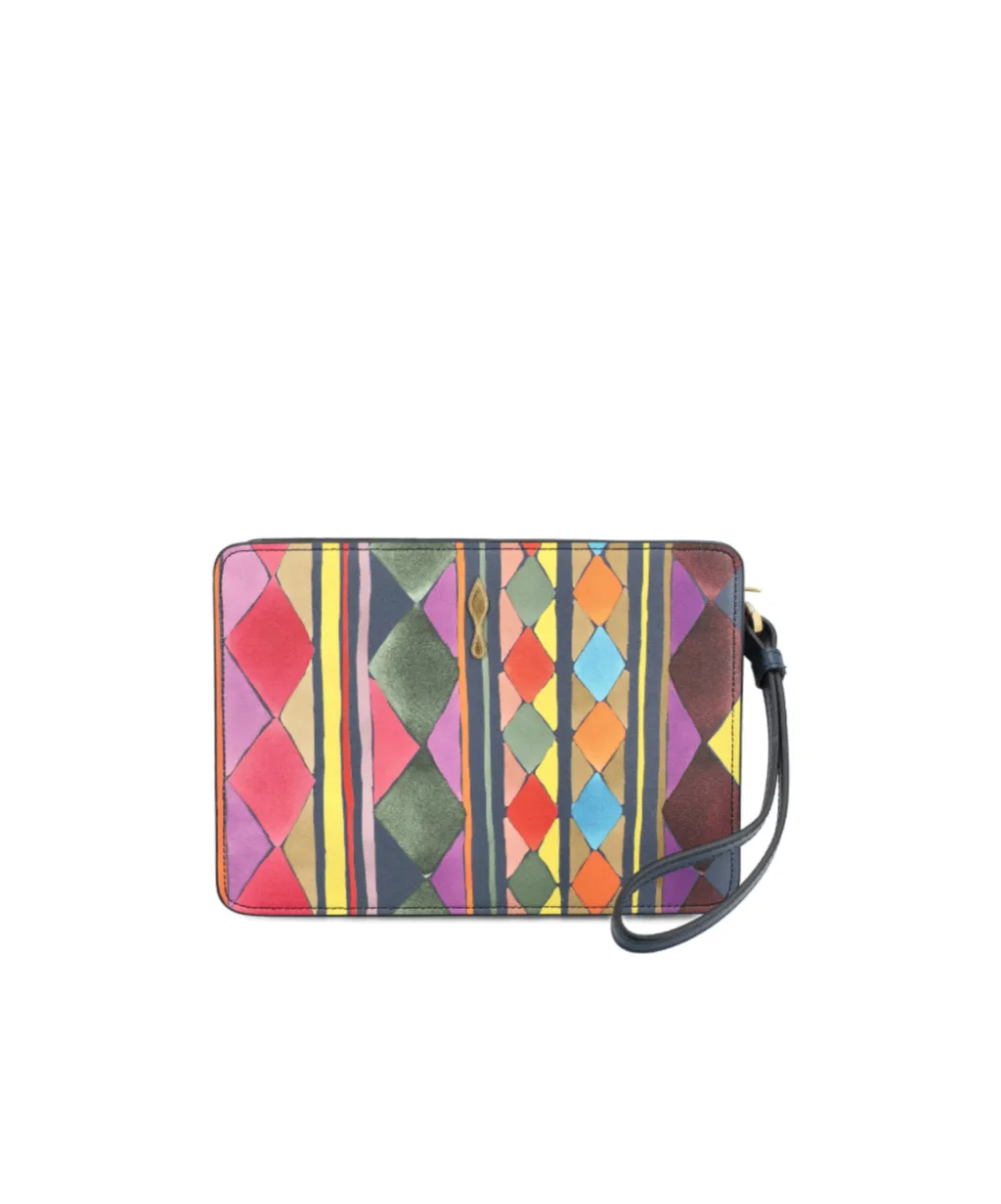 Christian Louboutin Pattern-Printed Clutch Bag