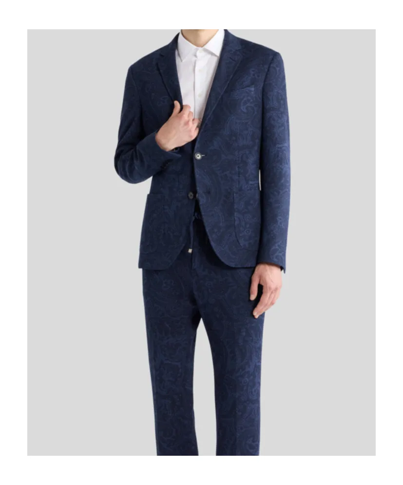 Etro Paisley-Printed Single-Breasted Blazer
