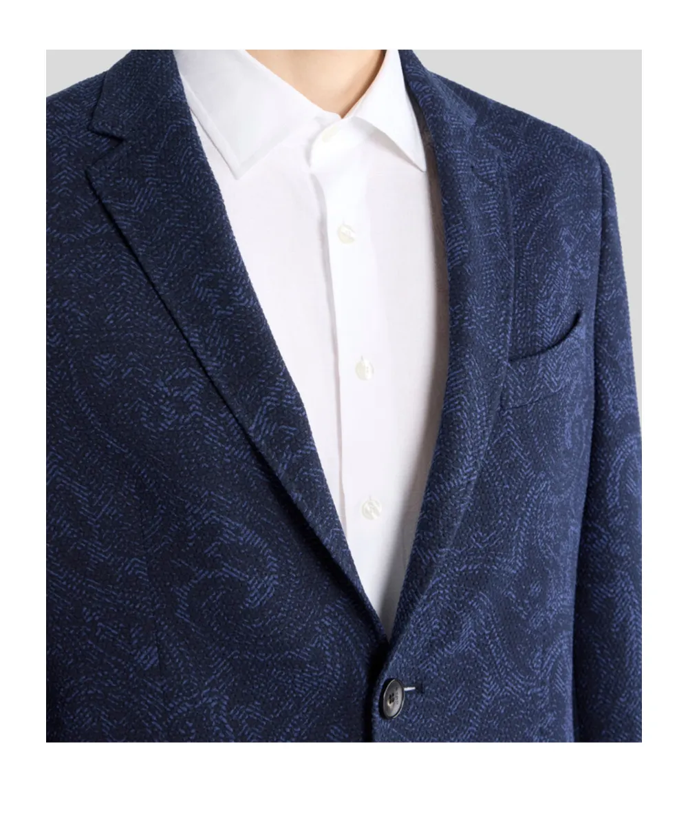 Etro Paisley-Printed Single-Breasted Blazer