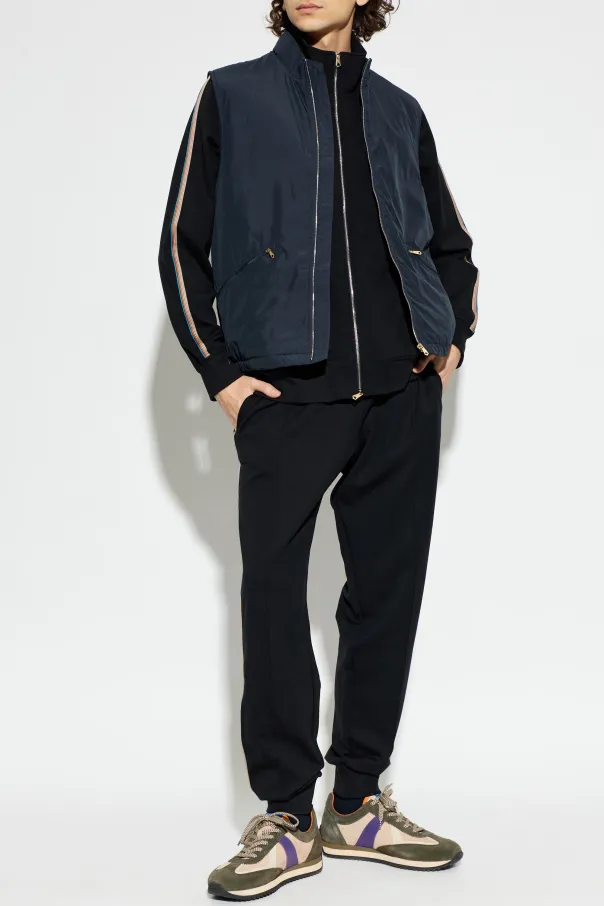 Paul Smith Stand Up Collar Zipped Sweatshirt