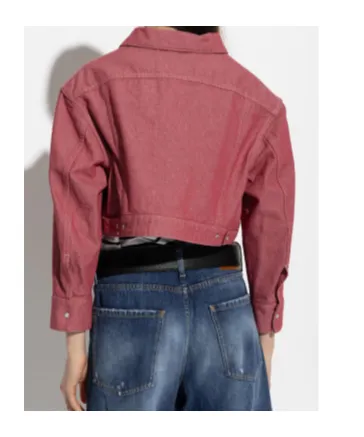 Dsquared2 Cropped Denim Jacket