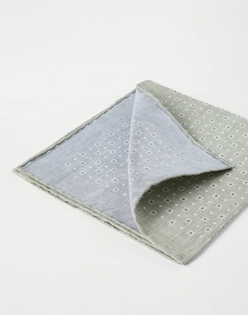 Geometric-Print Silk Pocket Square