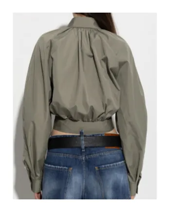 Dsquared2 Long Sleeve Cropped Shirt