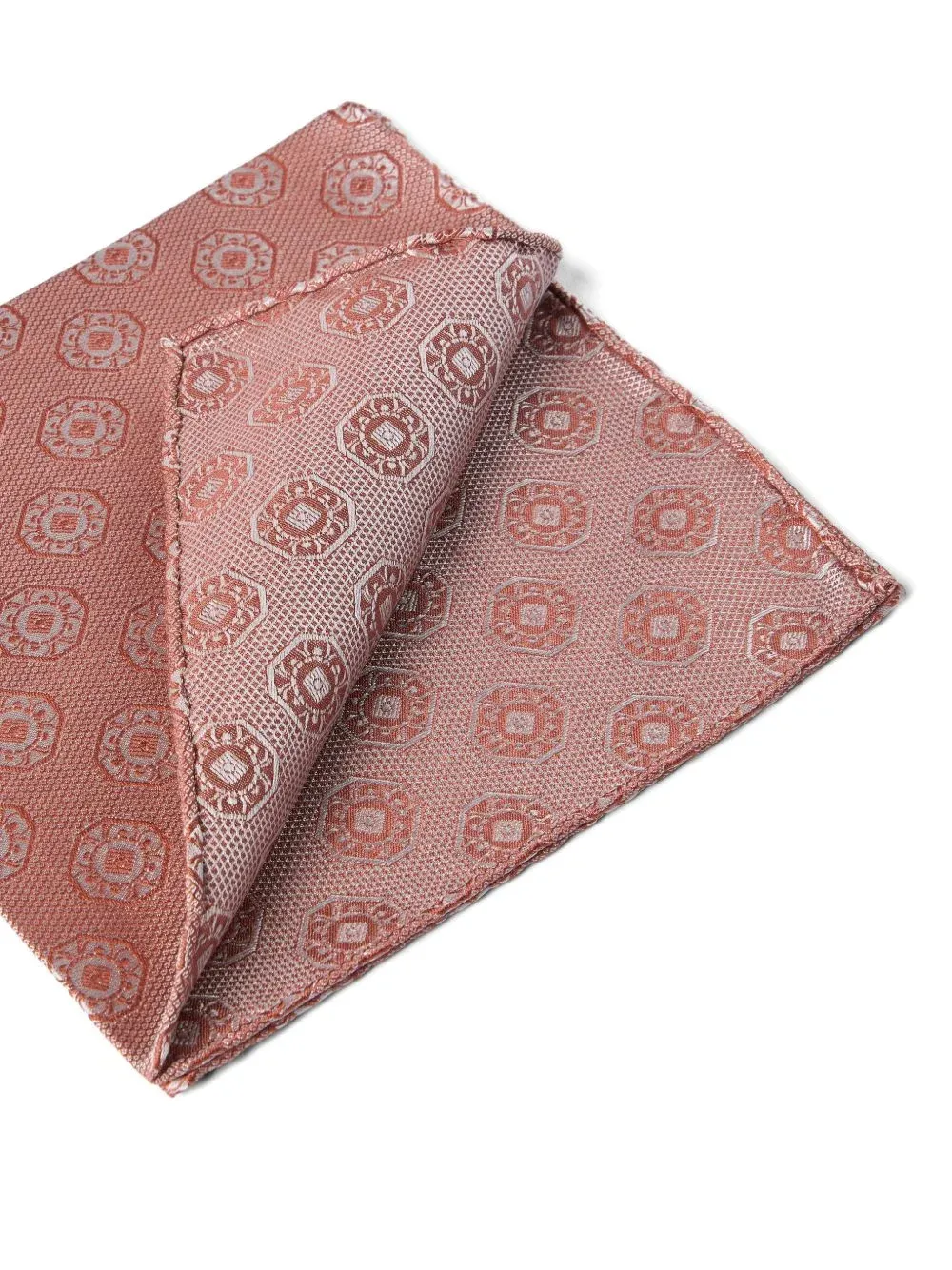 Medallion-Print Silk Pocket Square