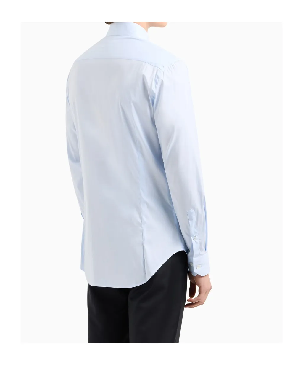 Giorgio Armani Curved Hem Buttoned Shirt